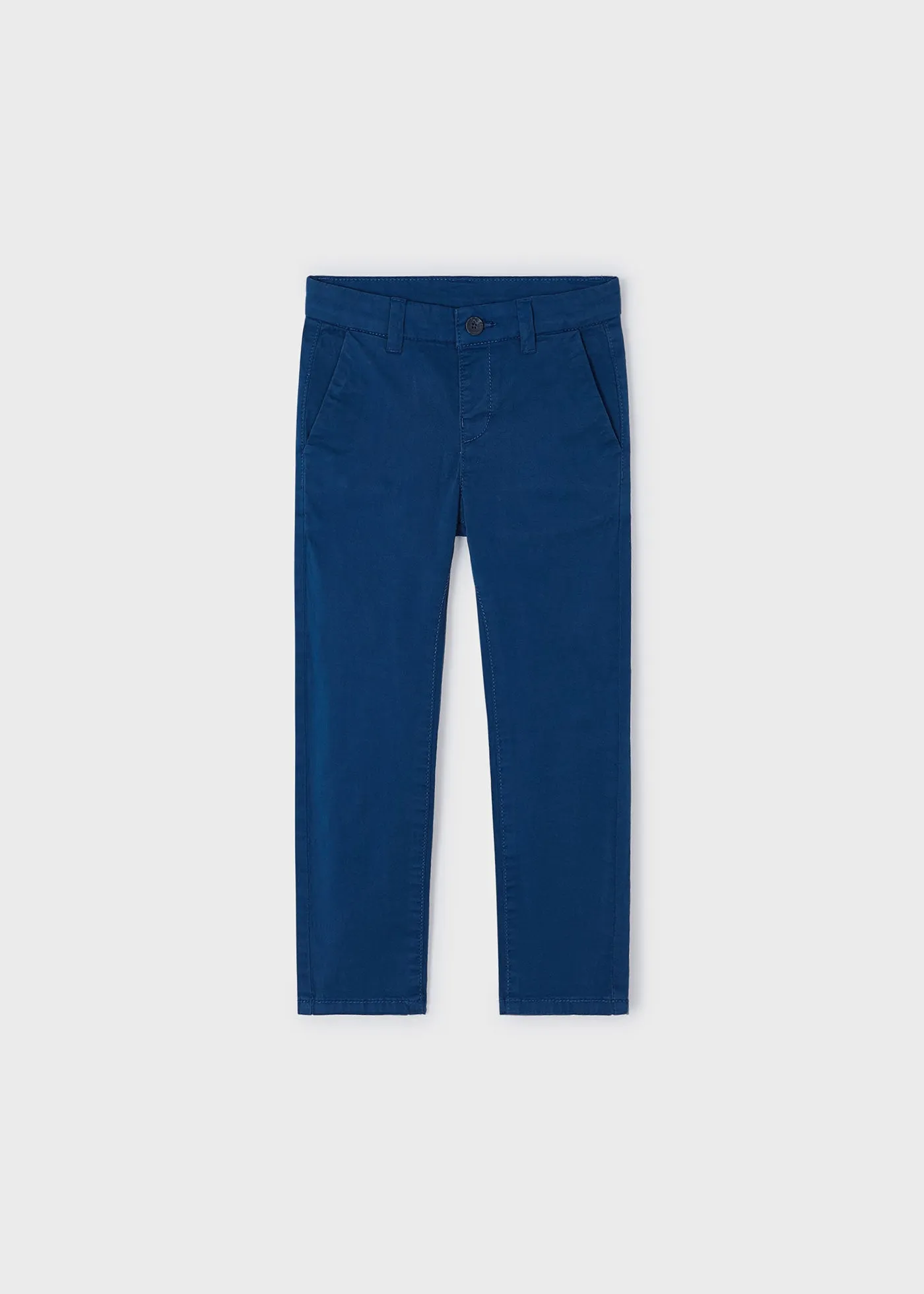 512 - Twill basic trousers for boys suit - Cyan