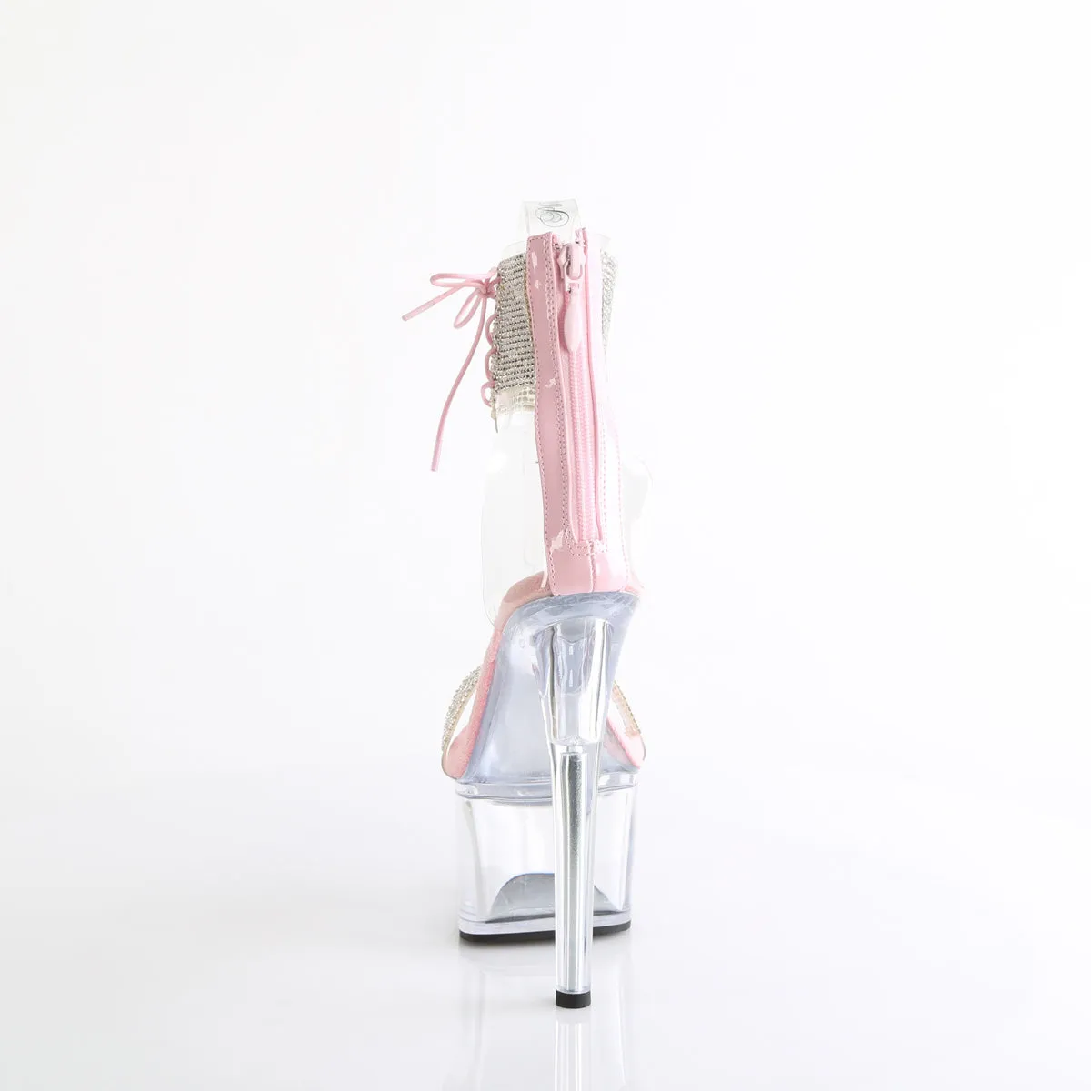 7 Inch Heel PASSION-727RS Clear Baby Pink Clear