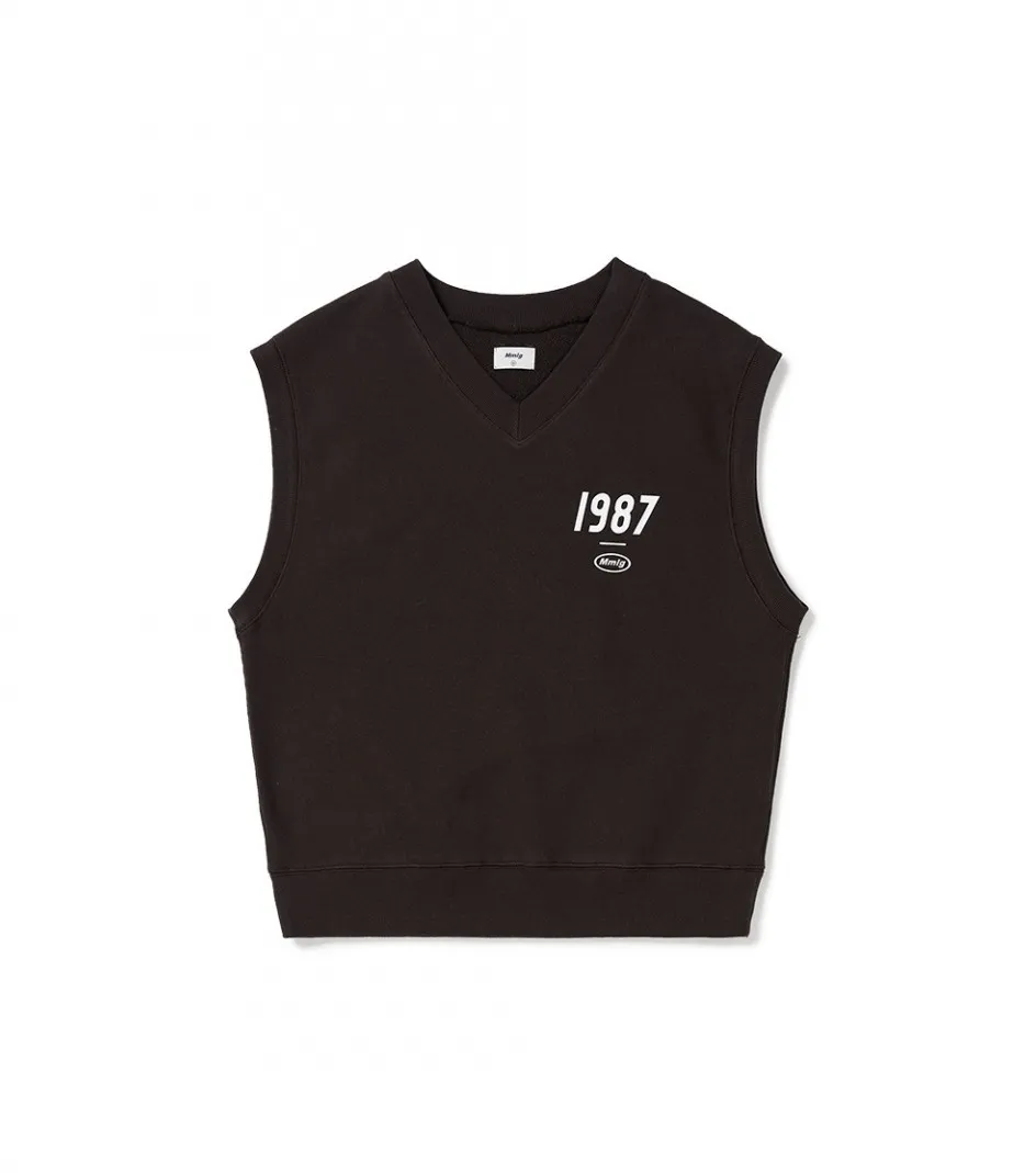 87MM  |Unisex Street Style Logo Vests & Gillets