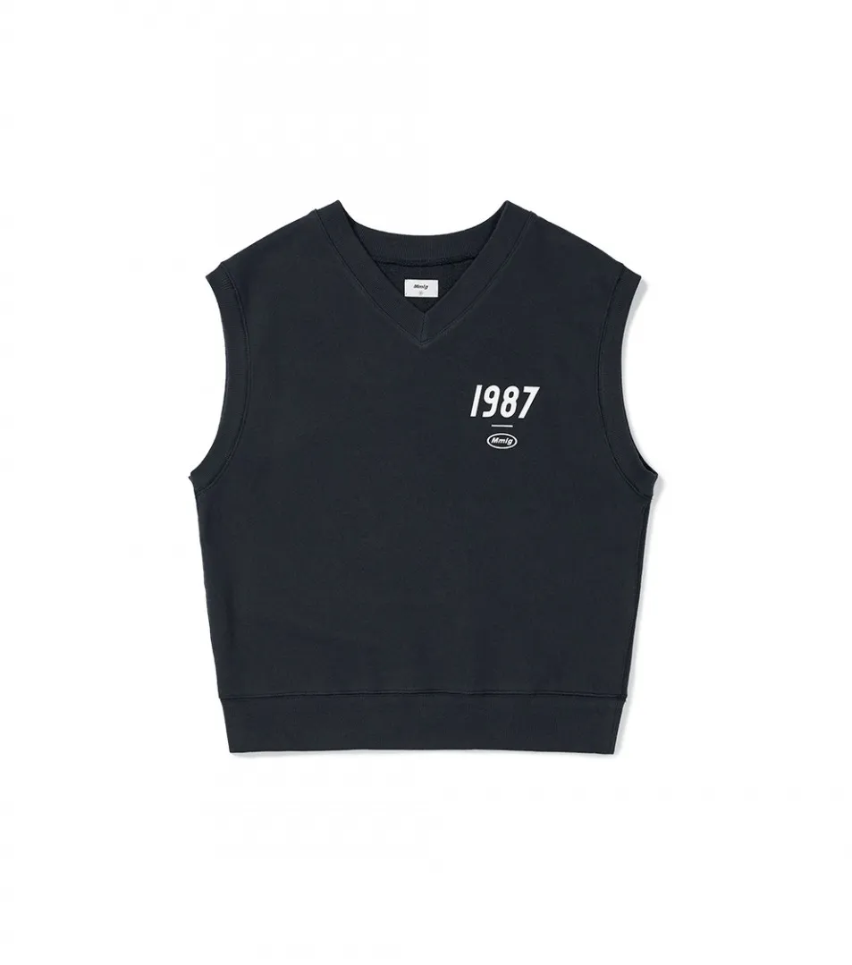 87MM  |Unisex Street Style Logo Vests & Gillets