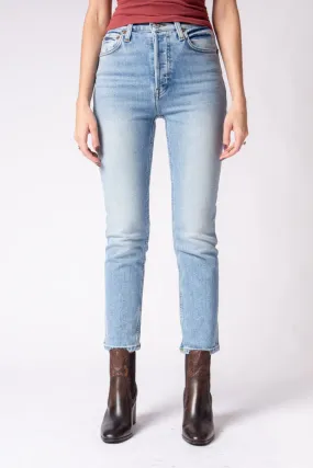 90s Ankle Crop Jeans in Hazey Indigo