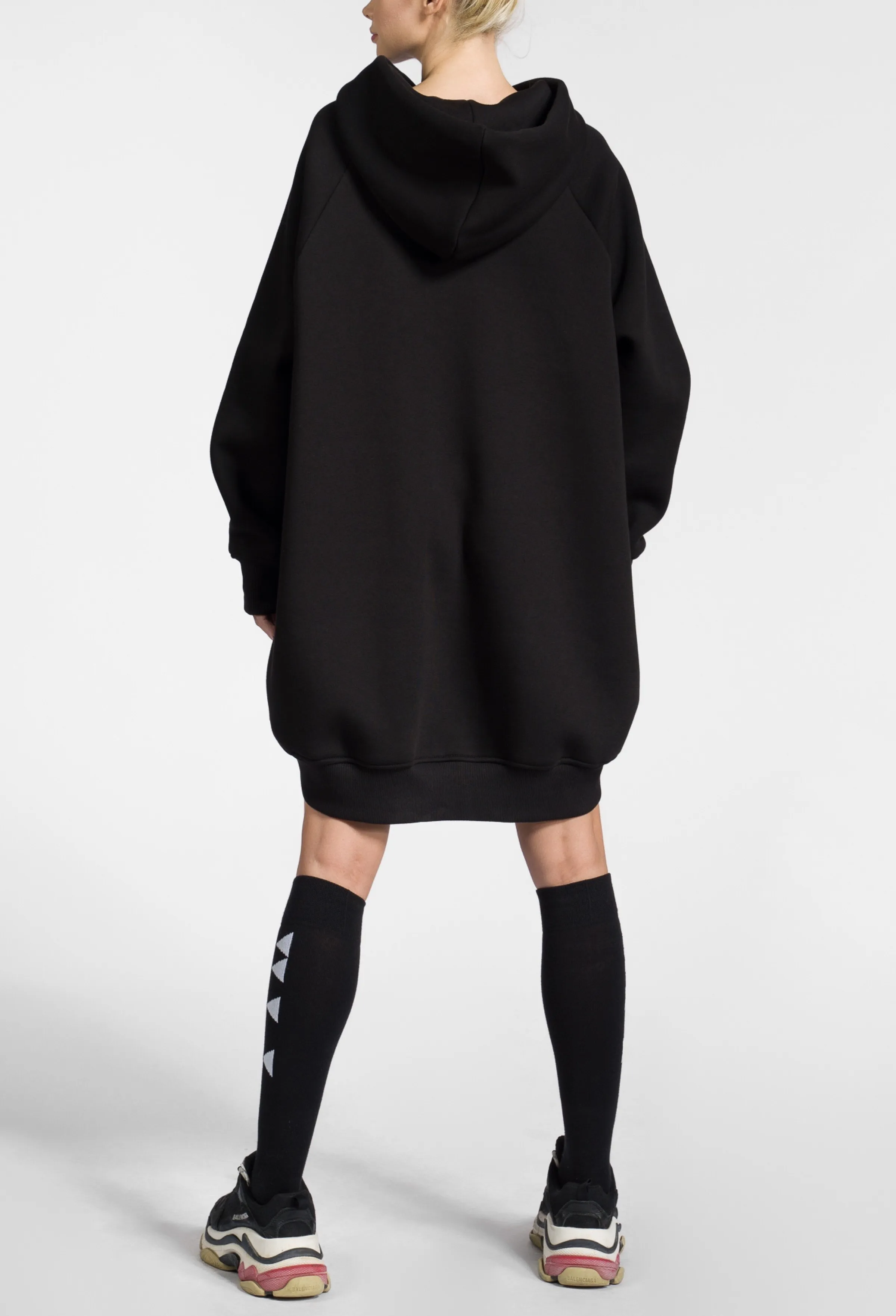 Aakasha  |Long Sleeves Plain Cotton Long Handmade Oversized Asymmetry