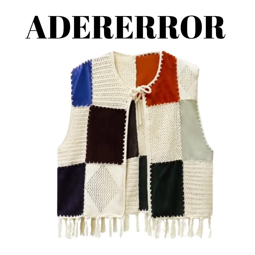 ADERERROR  |Suede Blended Fabrics Street Style Cotton Fringes