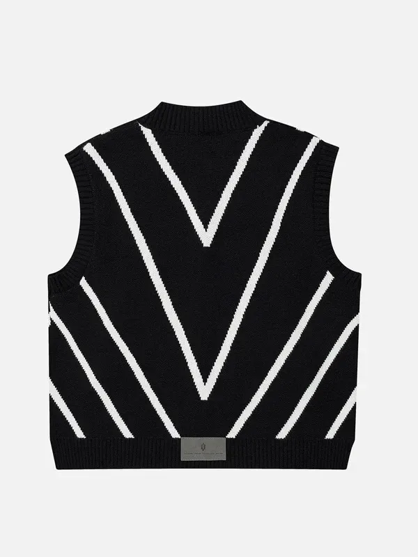 Aelfric Eden  |Stripes Unisex Street Style Vests & Gillets