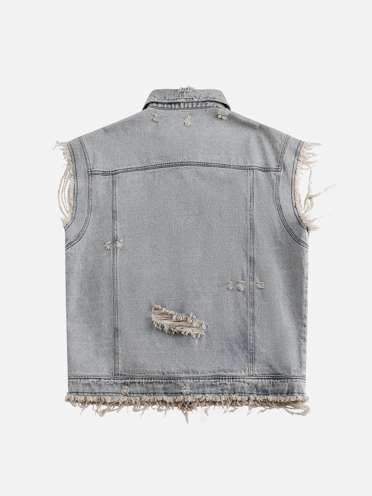 Aelfric Eden  |Unisex Denim Street Style Cotton Vests & Gillets