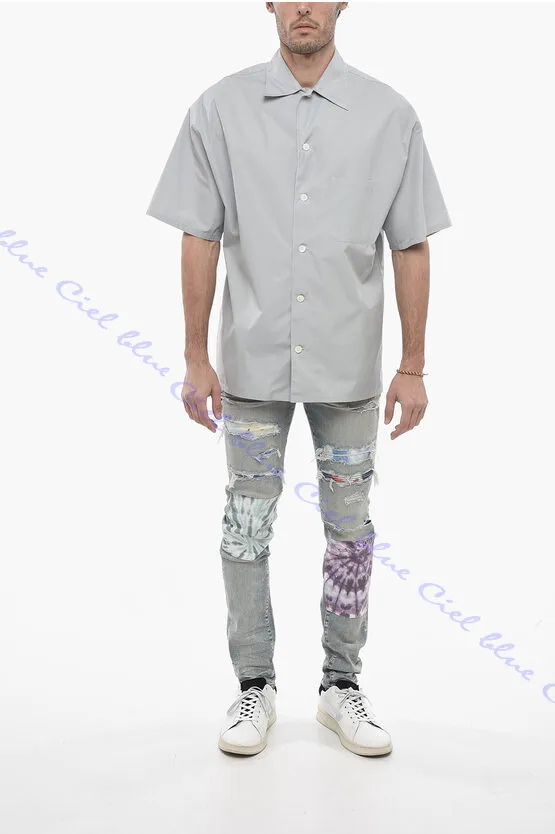 alexander mcqueen  |Button-down Plain Cotton Short Sleeves Shirts