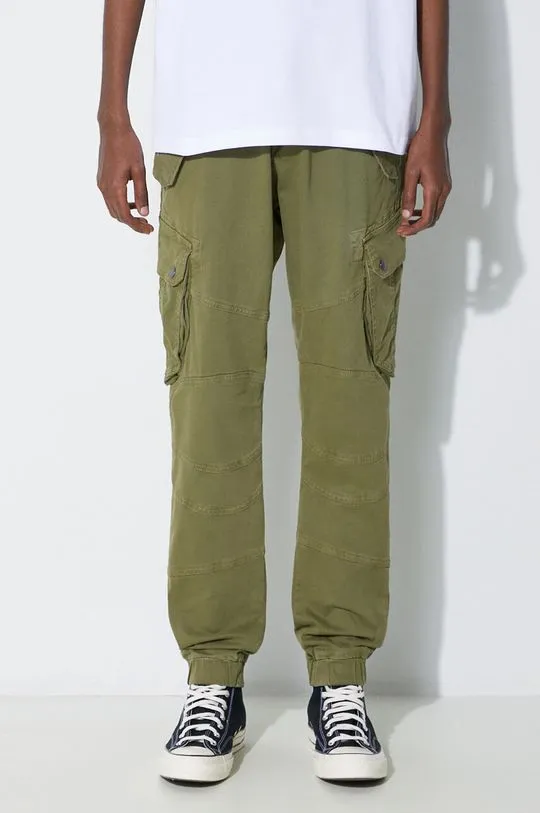 Alpha Industries trousers Combat Pant LW men's green color 126215