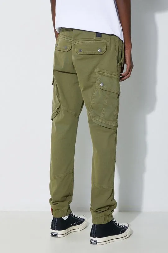 Alpha Industries trousers Combat Pant LW men's green color 126215