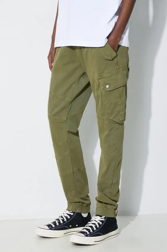 Alpha Industries trousers Combat Pant LW men's green color 126215