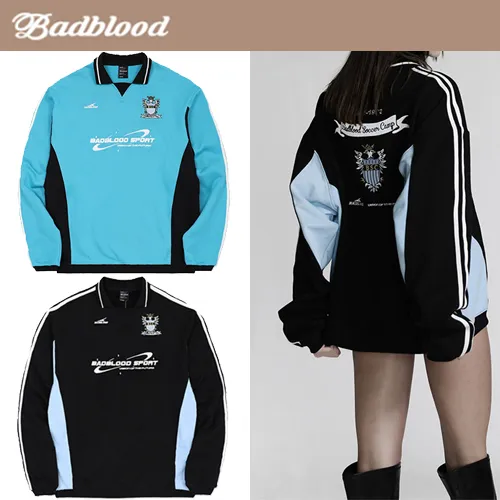 BADBLOOD  |Unisex Street Style Long Sleeves Logo Hoodies & Sweatshirts