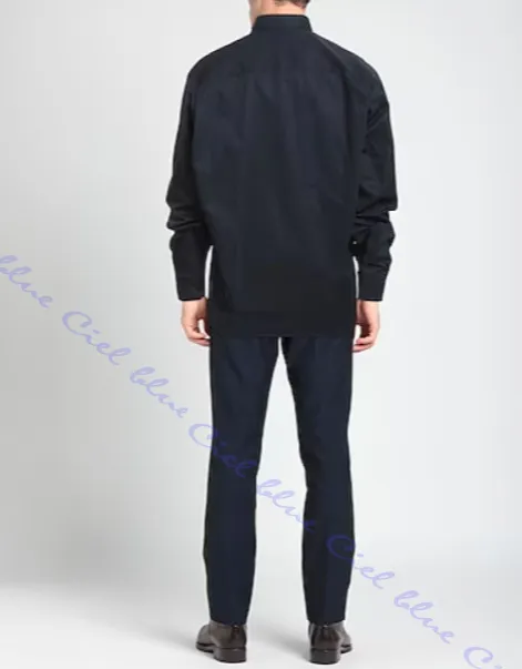 BALENCIAGA  |Button-down Long Sleeves Plain Cotton Luxury Shirts