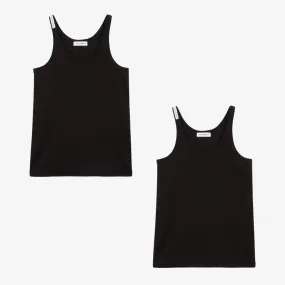 Boys Black Vests (2 Pack)