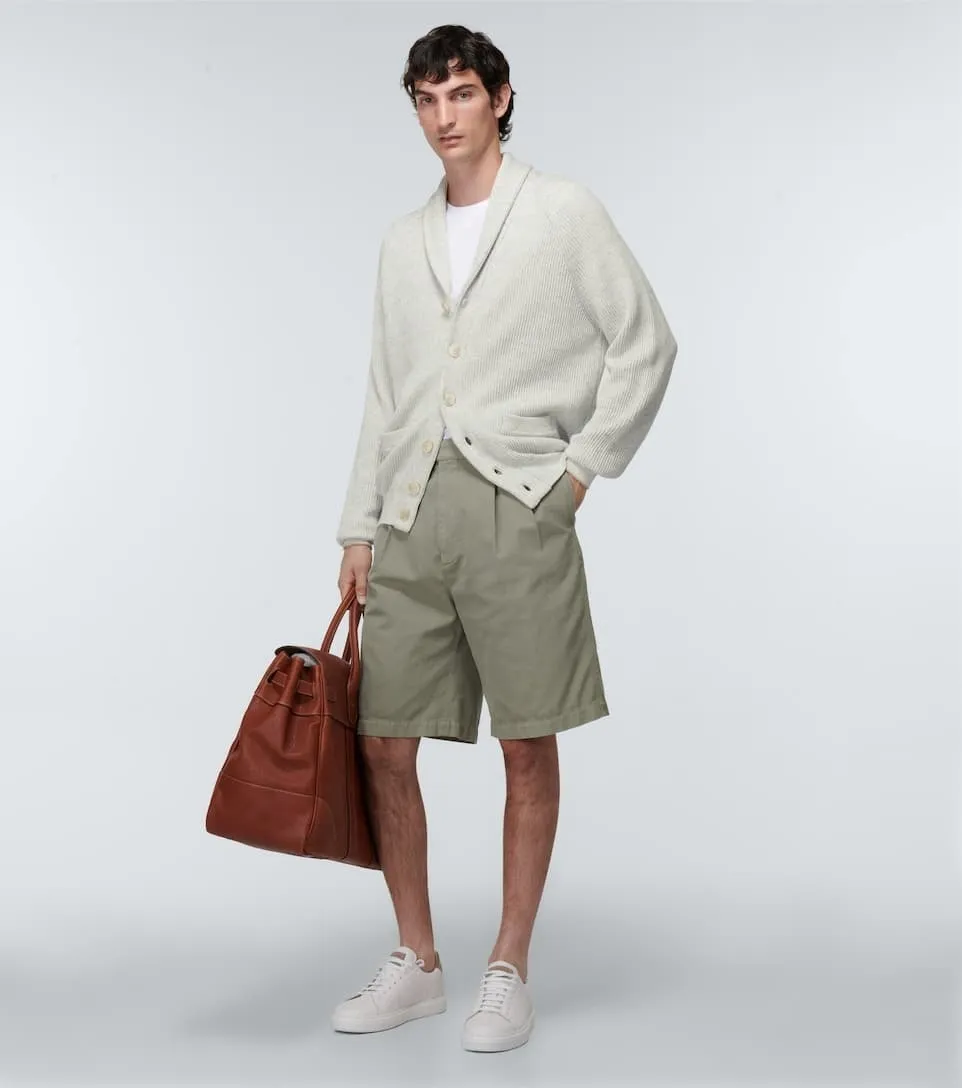 BRUNELLO CUCINELLI  |Button-down Linen Plain Cotton Cardigans