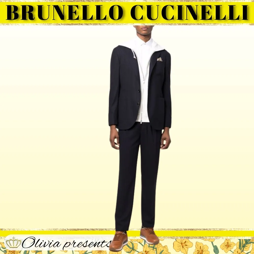 BRUNELLO CUCINELLI  |Sleeveless Street Style Plain Cotton Vests & Gillets