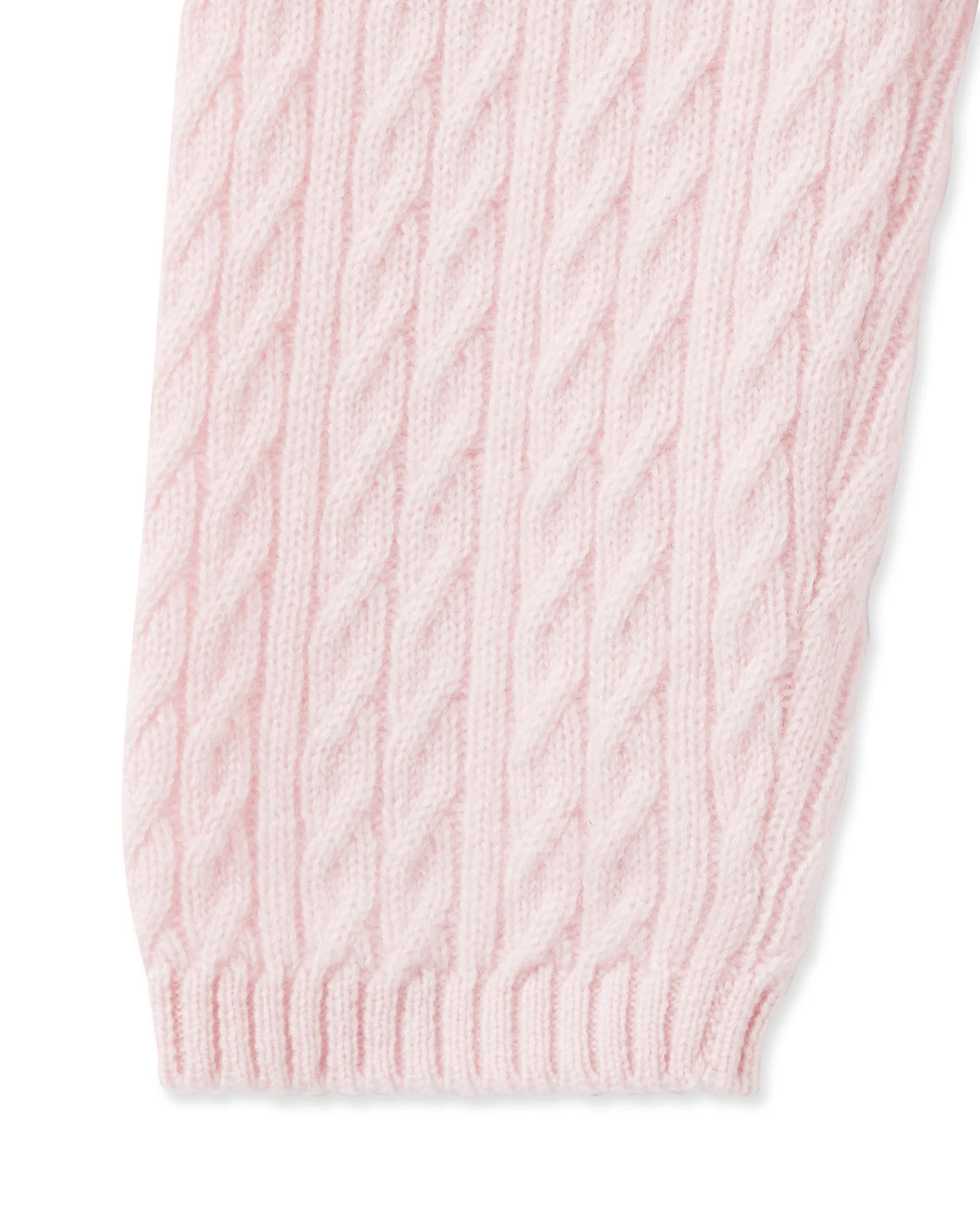 Cable Cashmere Leggings Pale Pink