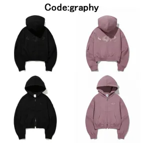 Code graphy  |Street Style Long Sleeves Logo Hoodies & Sweatshirts