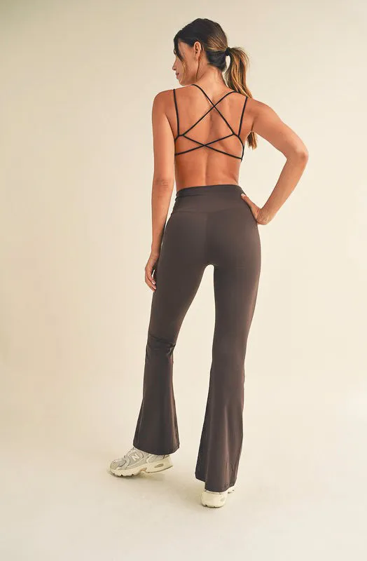 CROSS IT OUT FLARE LEGGINGS