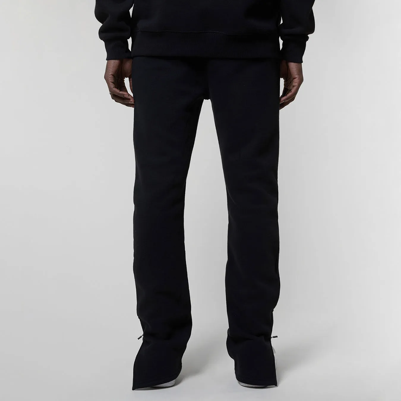 CURVE EMBROIDERY JOGGER - BLACK WASH