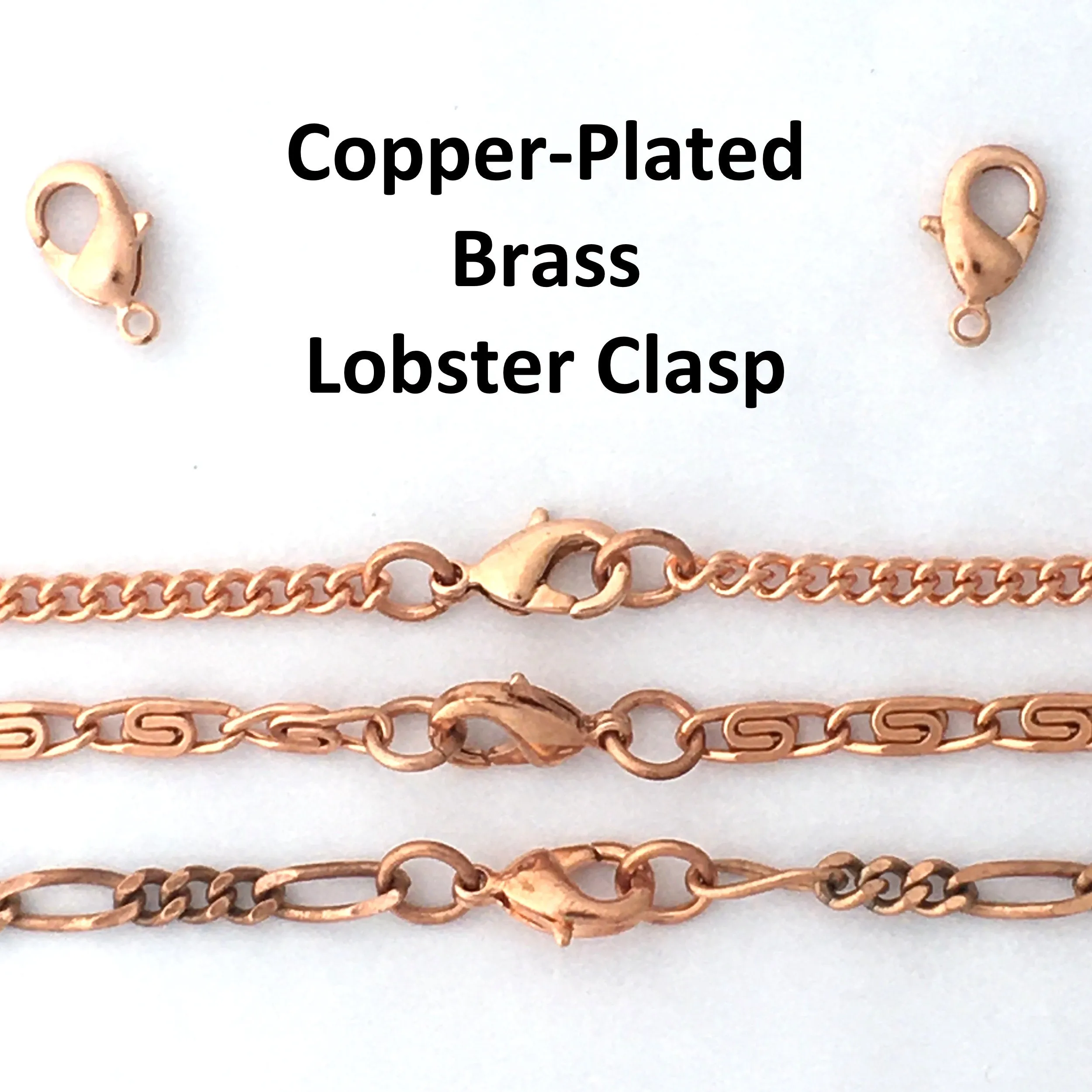 Custom Anklet Chain Solid Copper Medium 5mm Curb Ankle Chain AC72M Adjustable Solid Copper Anklet Chain Custom Ankle Bracelet