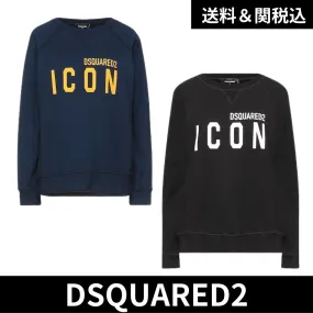 D SQUARED2  |Sweat Street Style Long Sleeves Logo Hoodies & Sweatshirts