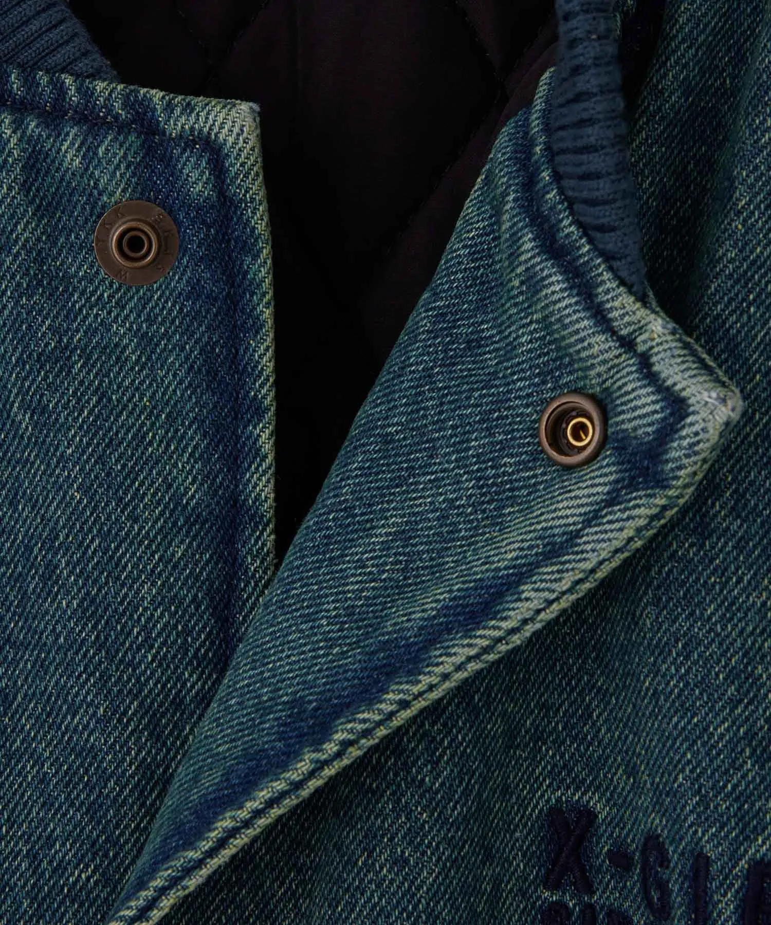 DENIM PUFFER JACKET