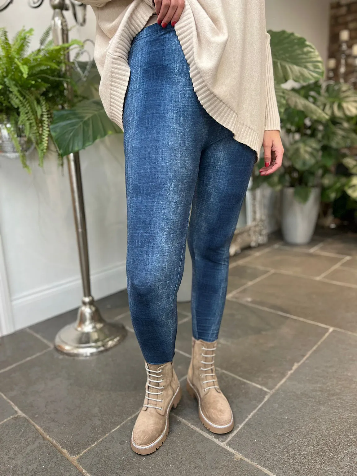 Denim Style Leggings