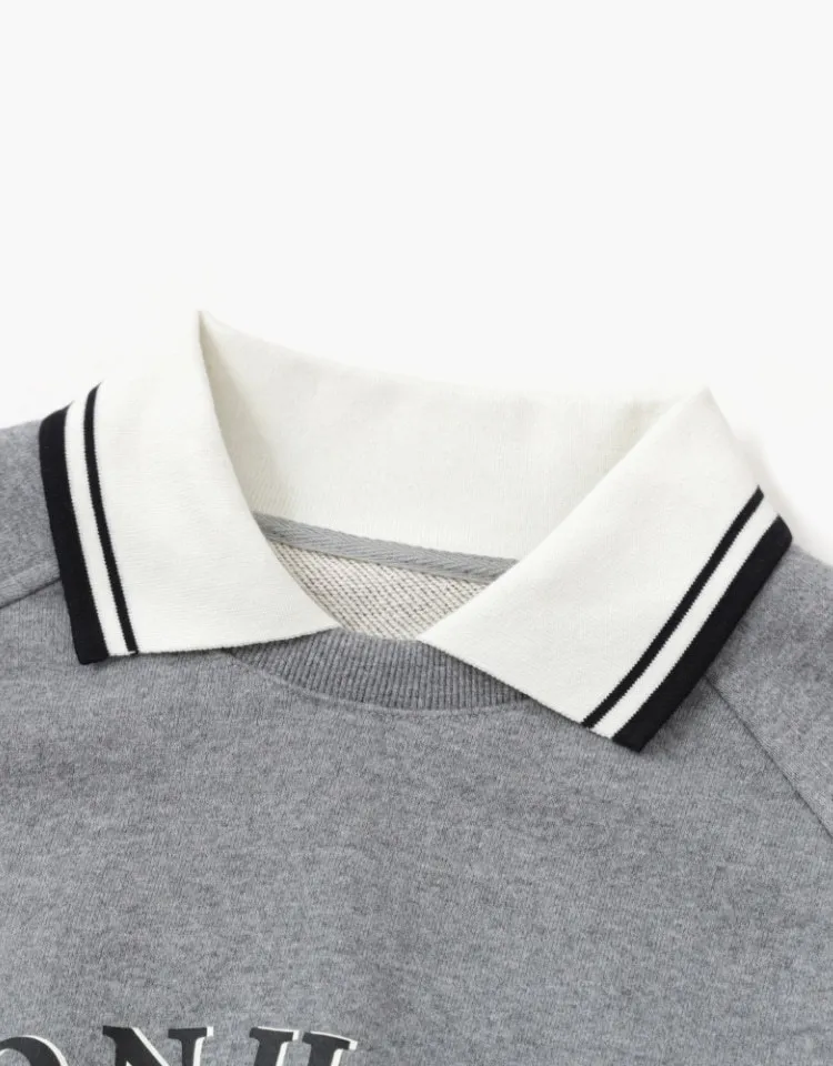 depound  |Street Style Long Sleeves Plain Cotton Logo