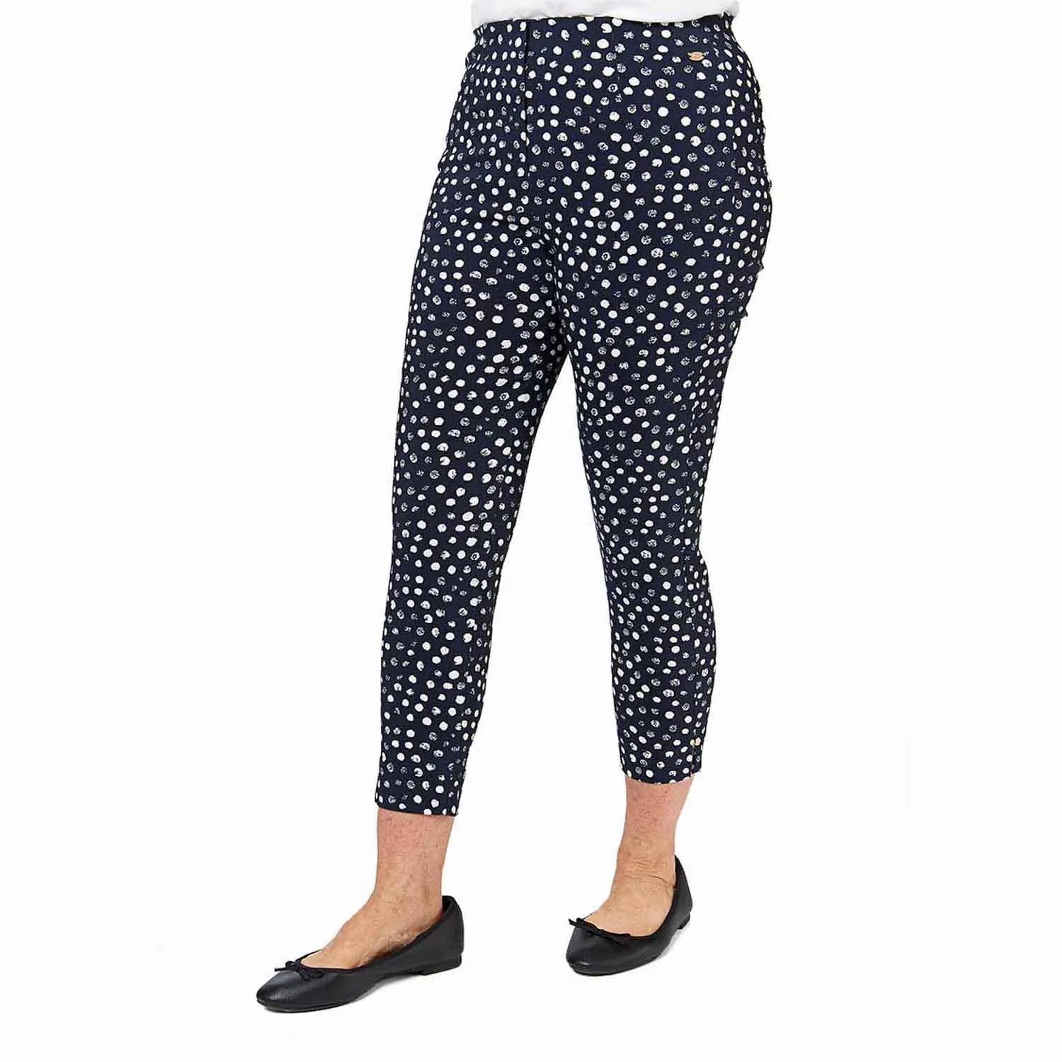 Dotted Cropped Trousers