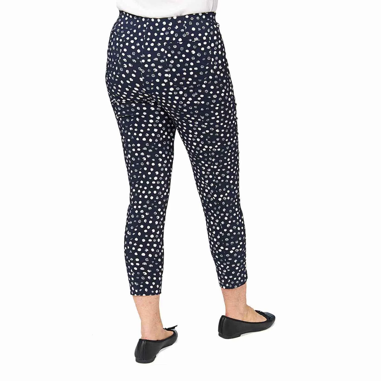 Dotted Cropped Trousers