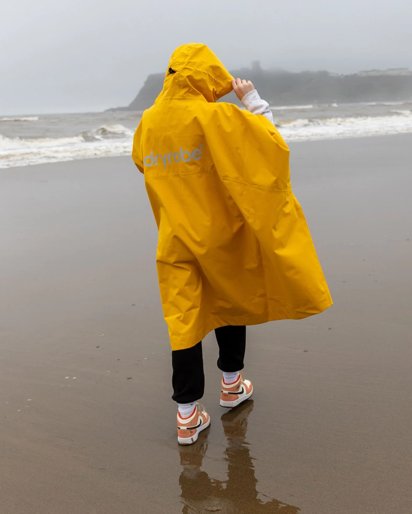 dryrobe Kids Waterproof Poncho - Yellow