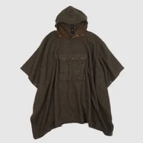 Engineered Garments Tweed Blend Hooded Poncho