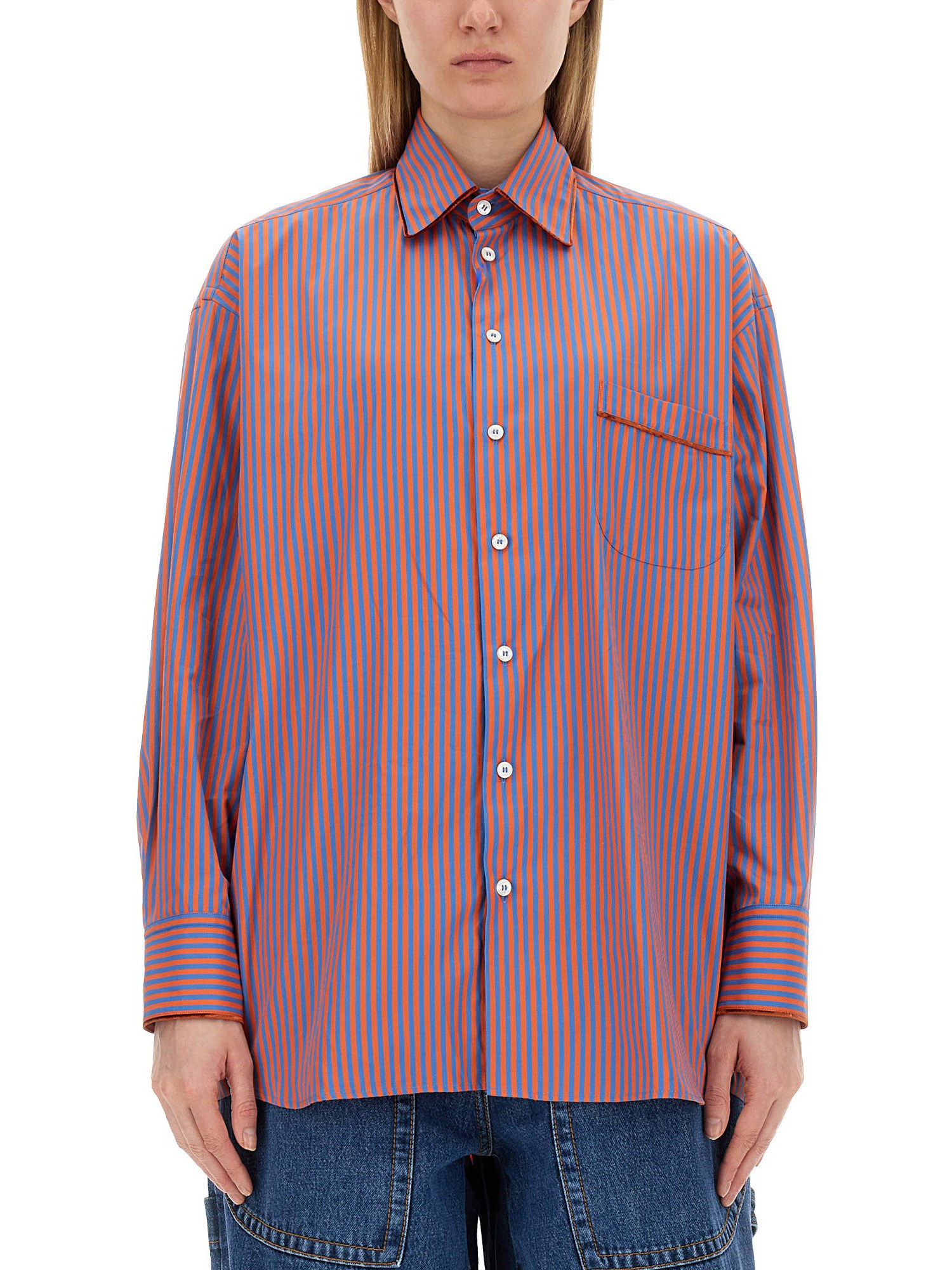 ETRO    STRIPED COTTON SHIRT