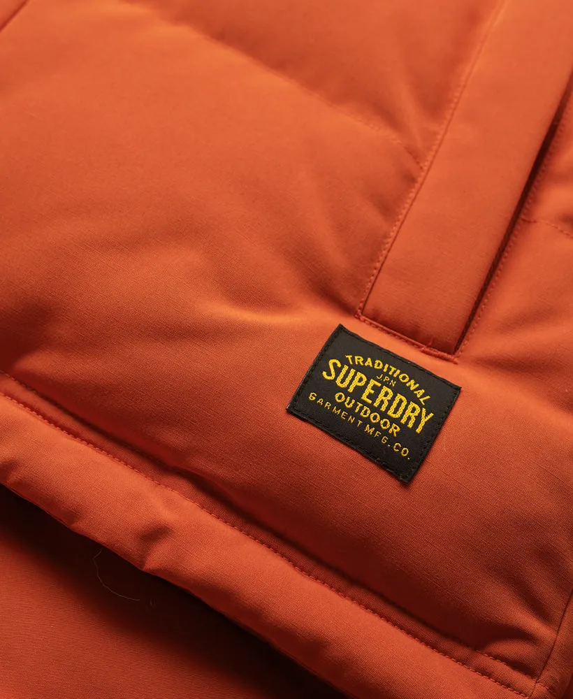 Everest Hooded Puffer Gilet | Pureed Pumpkin Orange