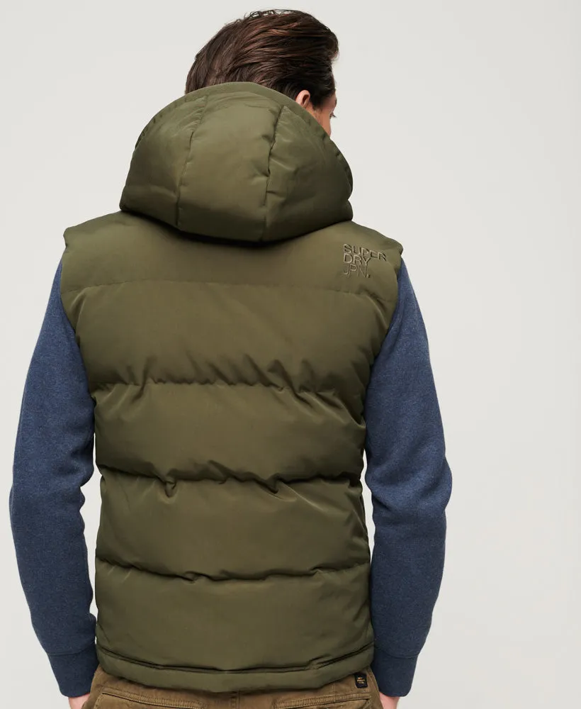 Everest Hooded Puffer Gilet | Surplus Goods Olive