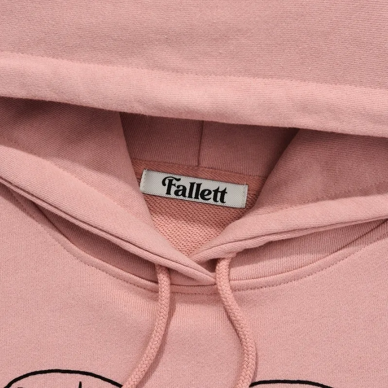 Fallett  |Heart Street Style Long Sleeves Cotton Logo Hoodies