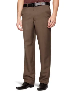 Farah Flexi Waist Trousers Taupe Marl Brown