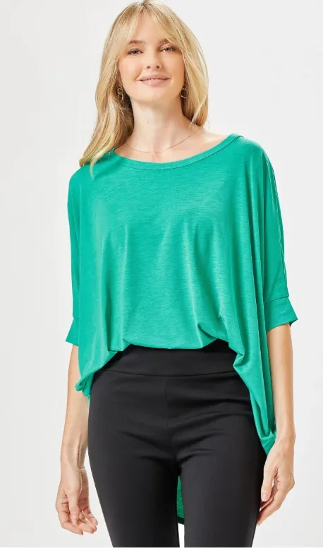 Feeling Free Tunic Top - Emerald