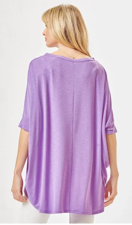 Feeling Free Tunic Top - Lavender