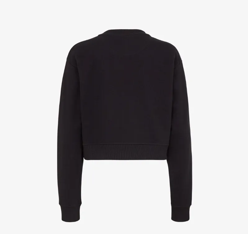 FENDI  |Crew Neck Unisex Street Style Long Sleeves Cotton Logo