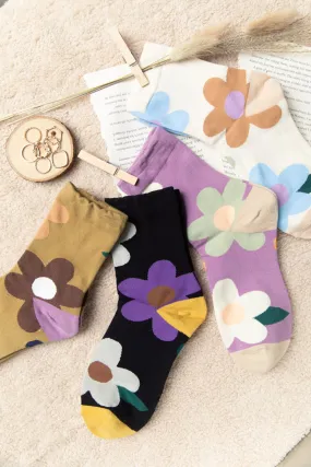 Flower Print Socks