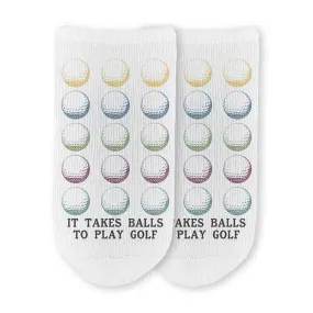 Funny Golf Socks for Him or Her, It Takes Balls to Play Golf