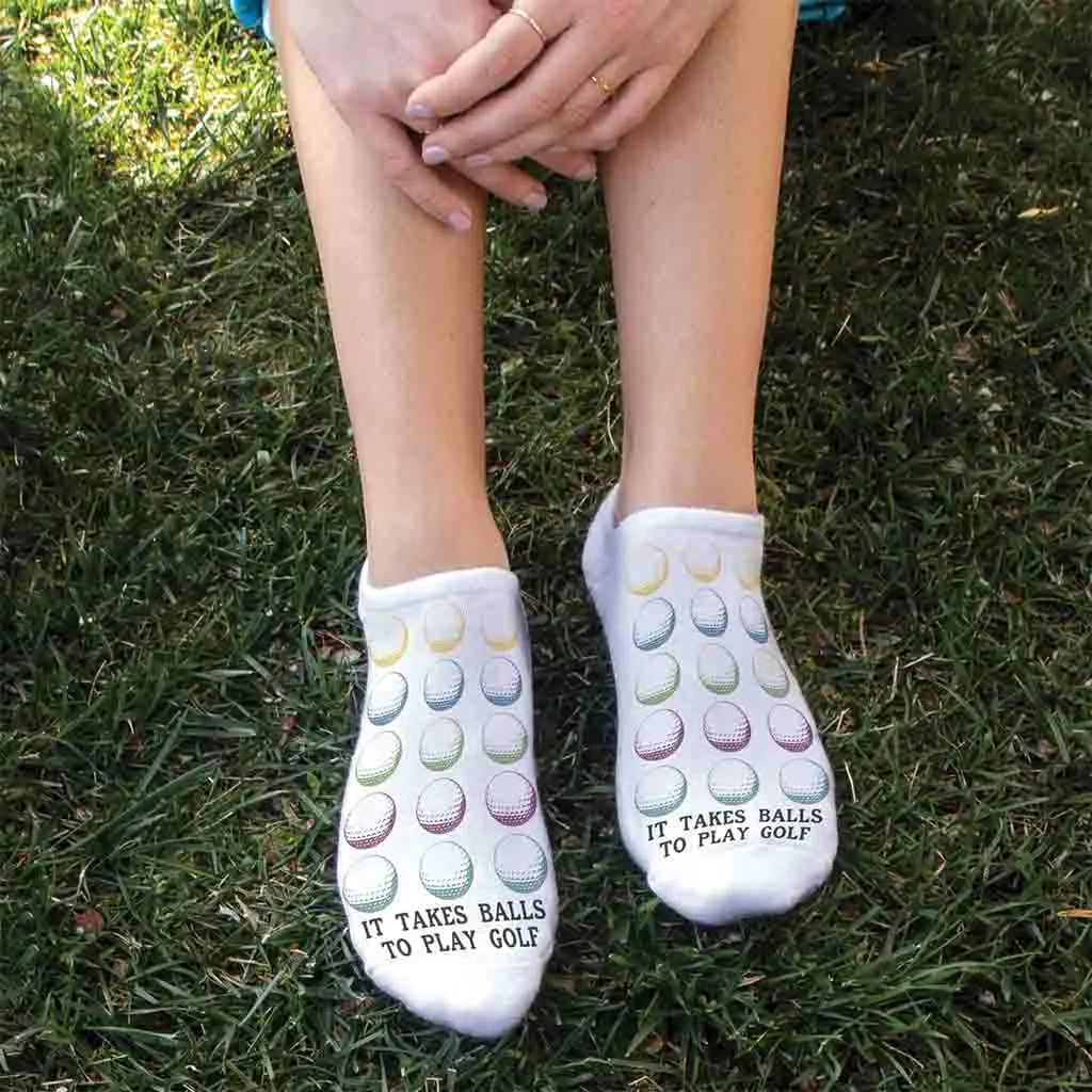 Funny Golf Socks for Him or Her, It Takes Balls to Play Golf