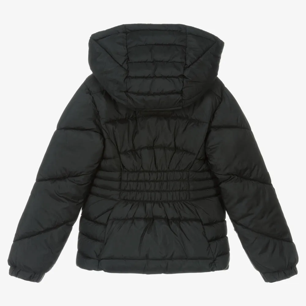 Girls Black Puffer Jacket