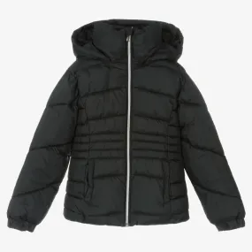 Girls Black Puffer Jacket