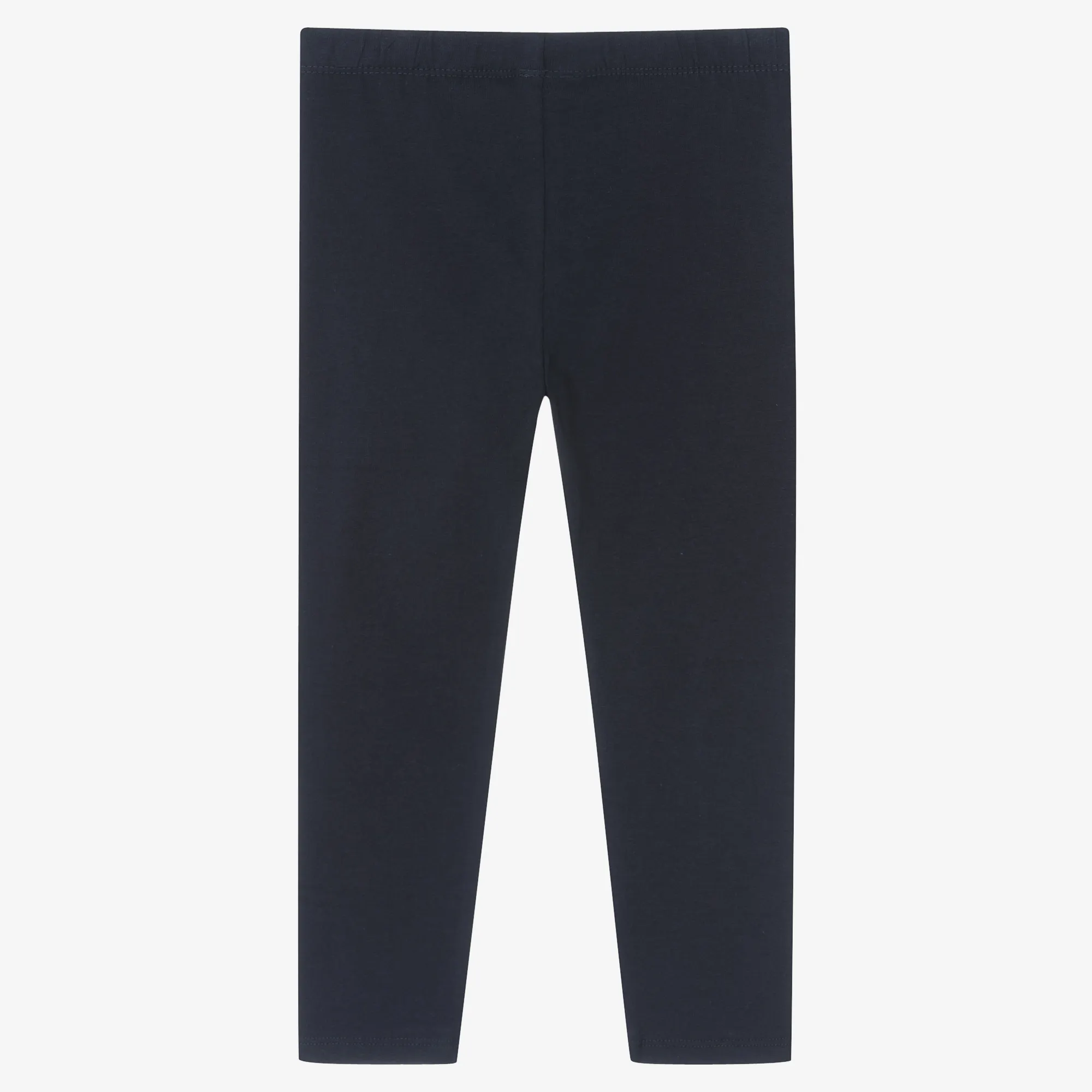 Girls Navy Blue Cotton Leggings