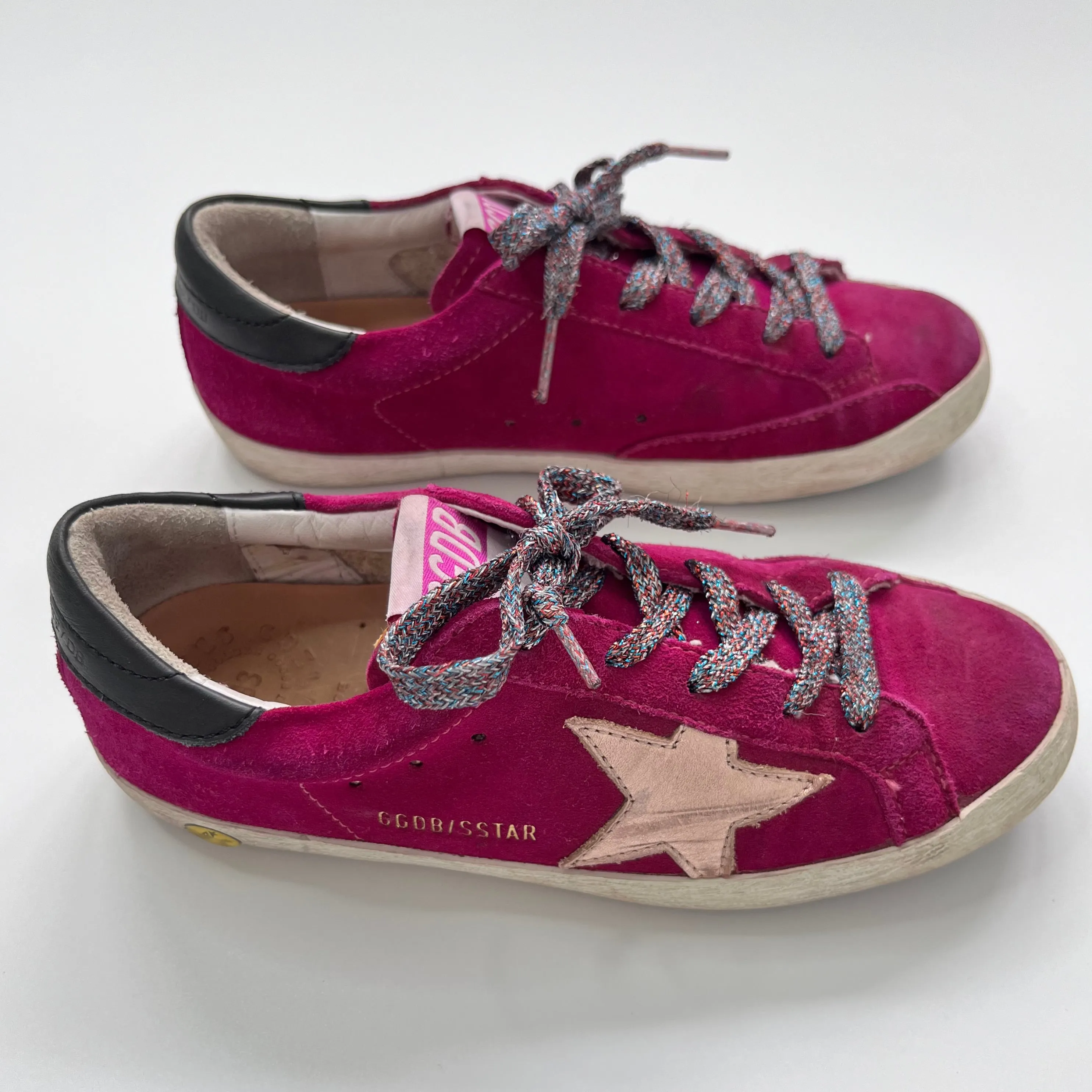 Golden Goose Purple Suede Sneakers: Size EU 33