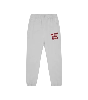 HEART AND MIND SWEATPANTS - HEATHER GREY