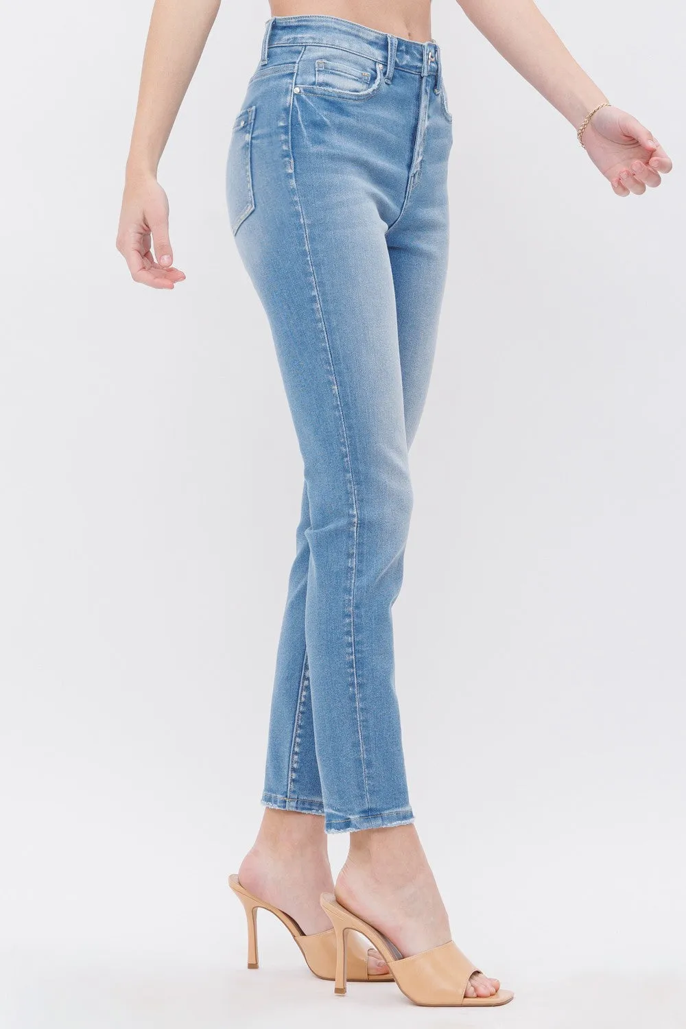 High Rise Ankle Skinny Jeans