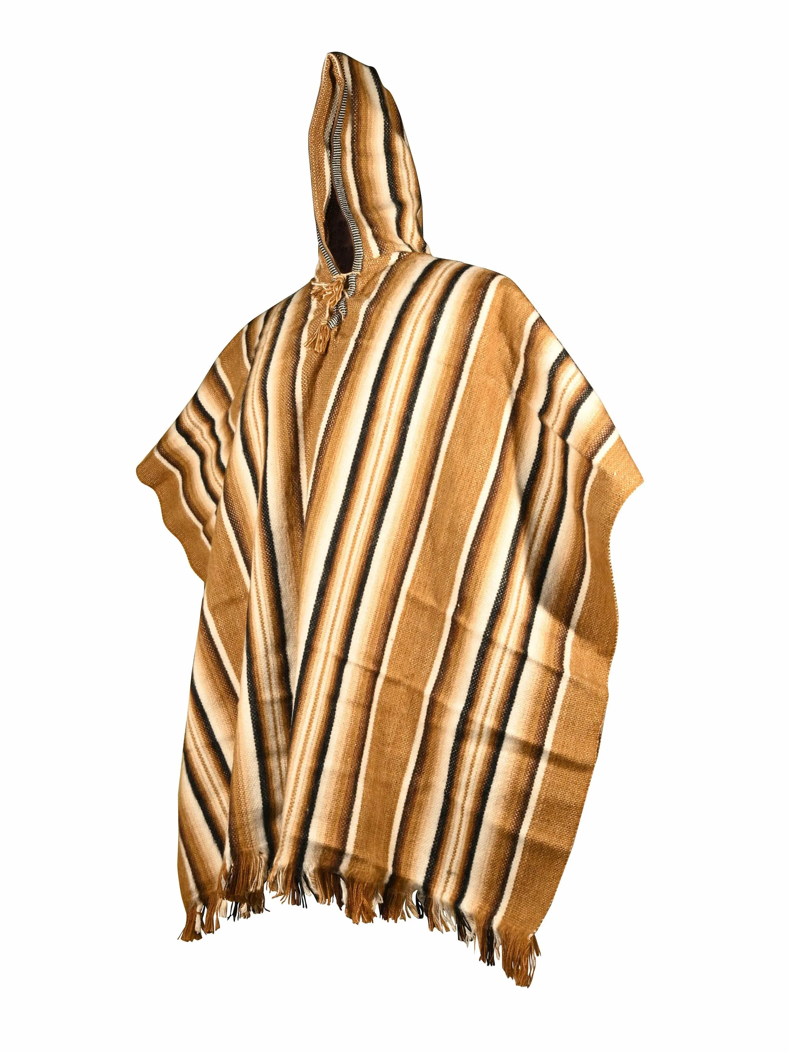 Hooded Artisan Peruvian Poncho - Puno