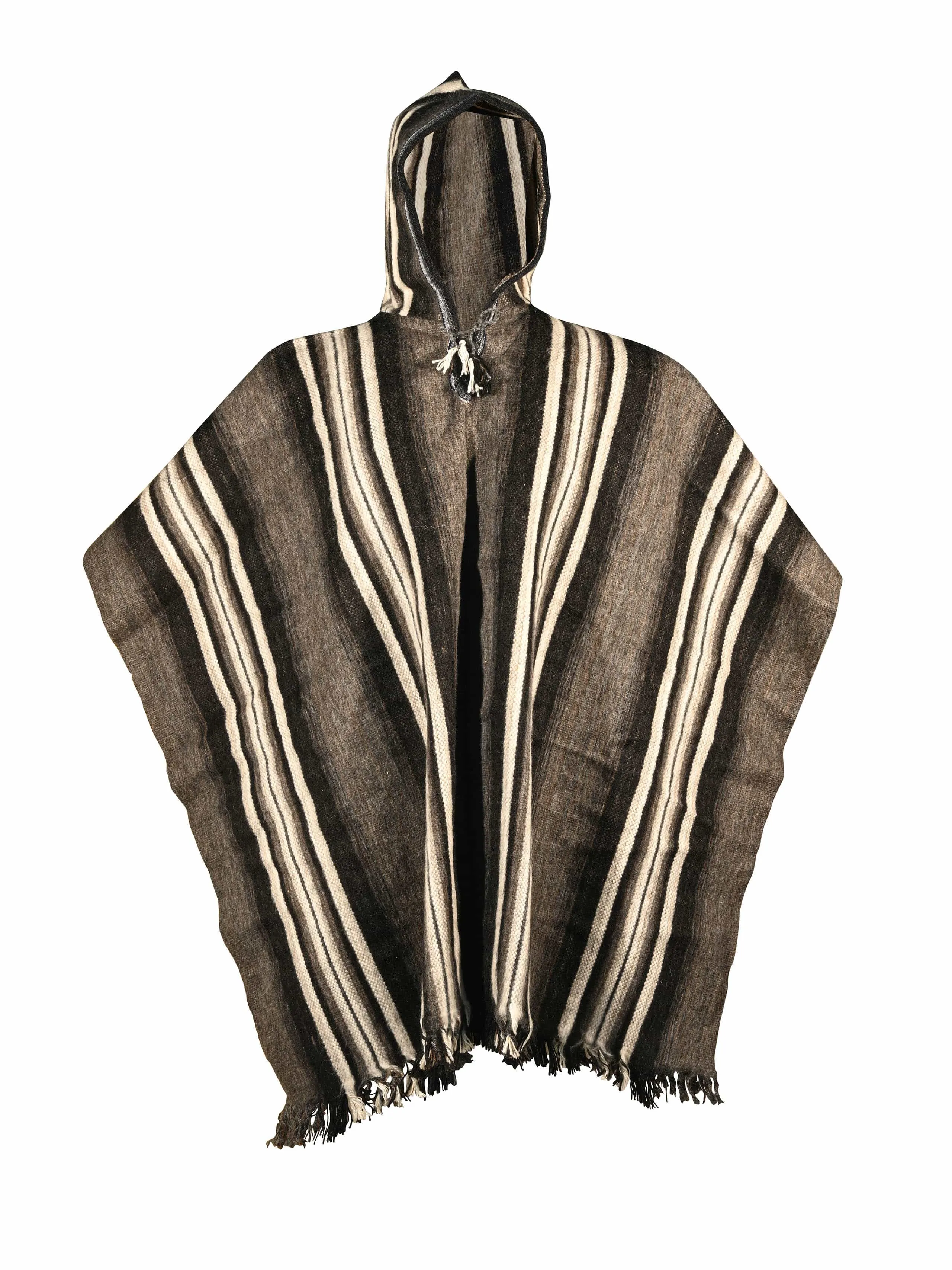 Hooded Artisan Peruvian Poncho - Puno